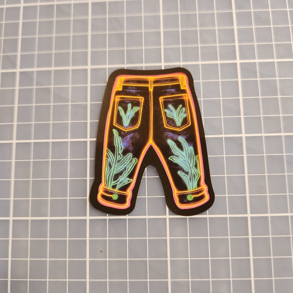 10/$10 Sticker Neon Cartoon Graffiti  Vibrant Colors